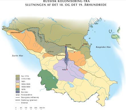 Kort over kolonisering