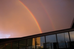 Regnbuer over Kastrup lufthavn