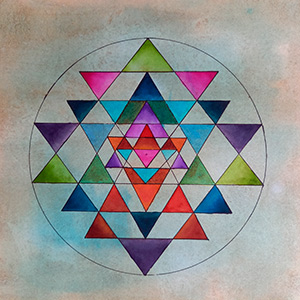 Light Coffee Yantra af Christina Weisgard